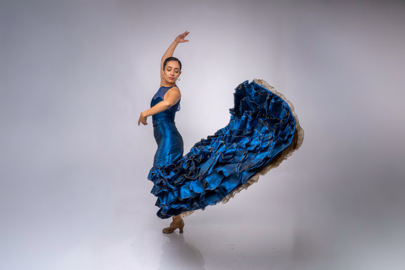 Bailaora de flamenco durante la feria